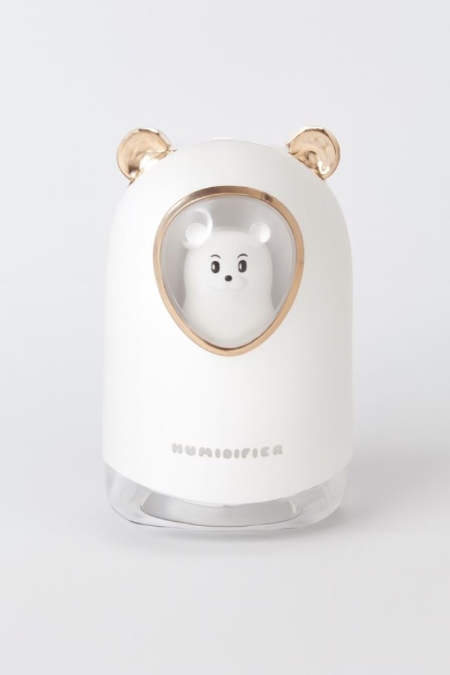 Настольный увлажнитель воздуха - ночник "Bear in a spacesuit", white, (портативный, USB)