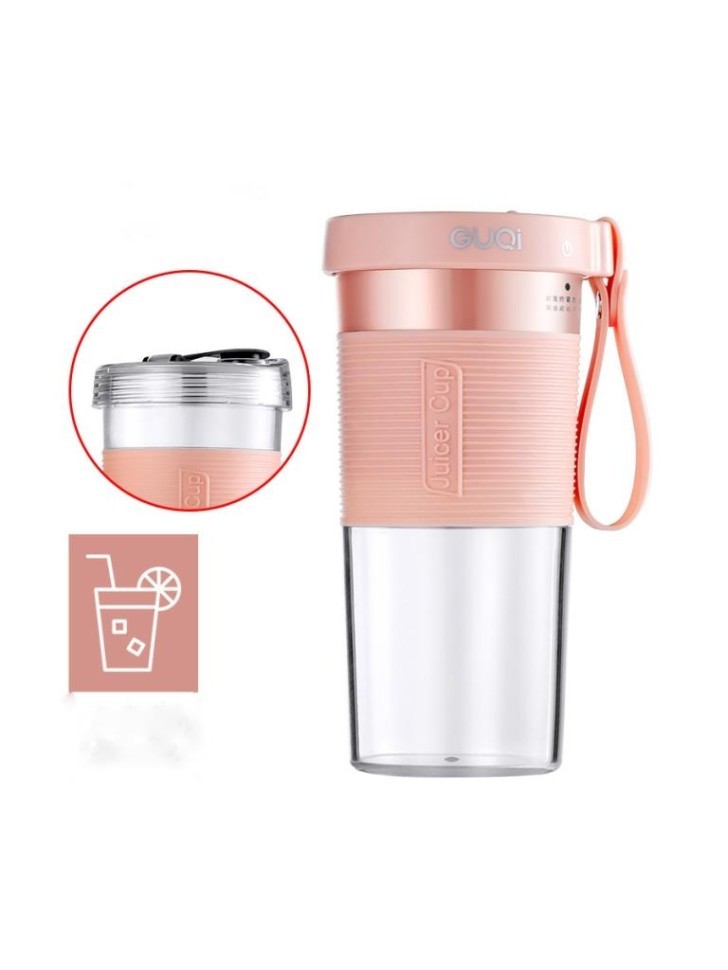 Блендер портативный "Соковыжималка", персиковый, USB, (18*8 см)