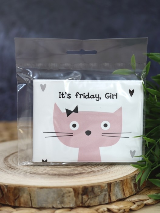 Обложка для студенческого «It&#039;s friday, Girl», плотность 600 мкм 