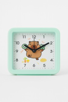 Часы-будильник «Capybara time», green (11*4*11 см)