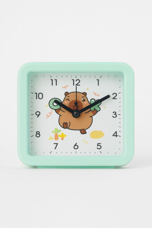 Часы-будильник «Capybara time», green (11*4*11 см) 