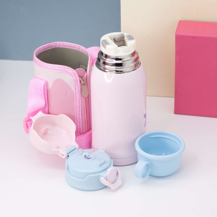 Термос "Case with Fish", pink (600ml) 