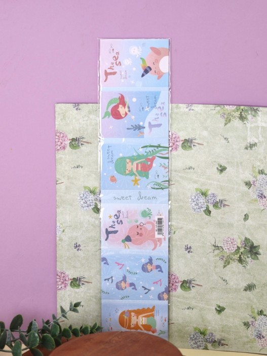 Блок для заметок &quot;Русалочка&quot; (набор 6 в 1) 