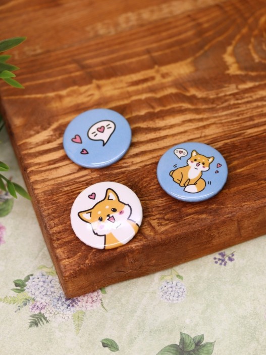 Набор значков Аниме «Fox» 