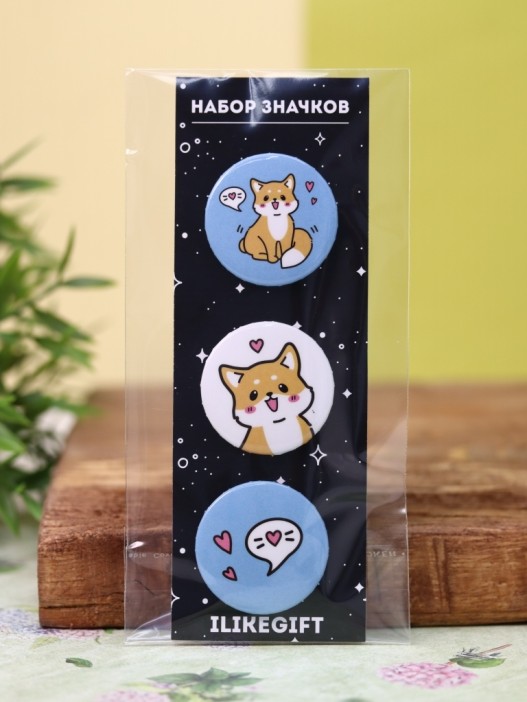 Набор значков Аниме «Fox» 