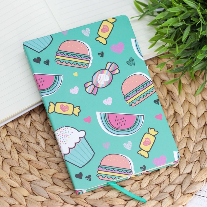 Блокнот (A5) &quot;Food watermelon&quot;, green (14.5*21) 