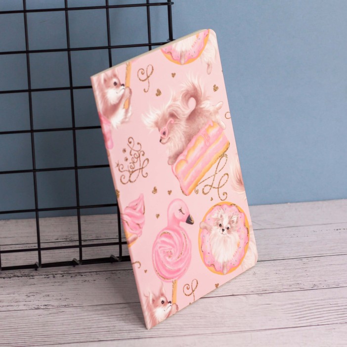 Тетрадь (A5) &quot;Fabulous dog&quot;, pink (13.5*20.5) 