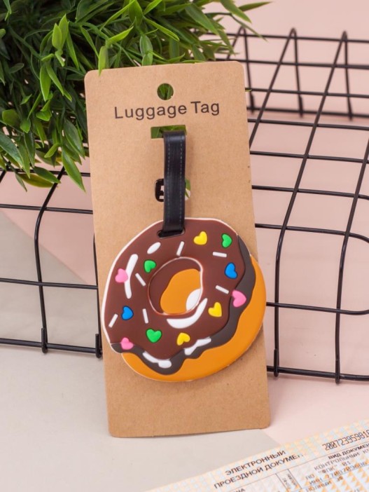 Бирка для багажа "Шоколадный пончик" 