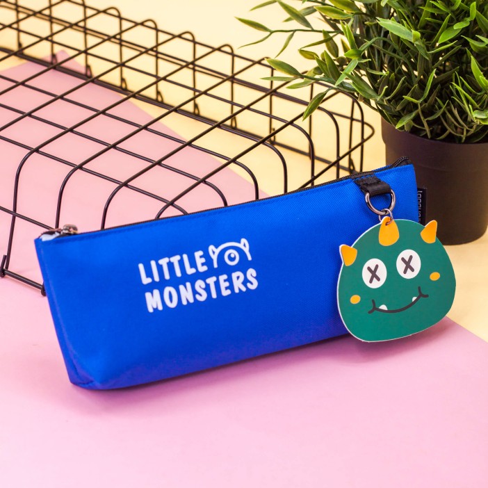 Пенал "Little monsters", blue - green 