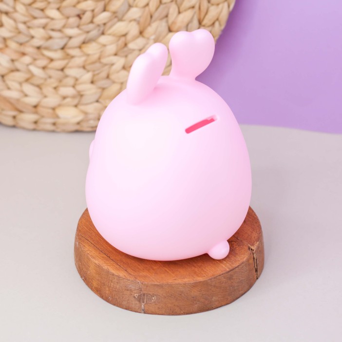 Копилка &quot;Sleeping bunny &quot;, pink (17,5 см), пластик 