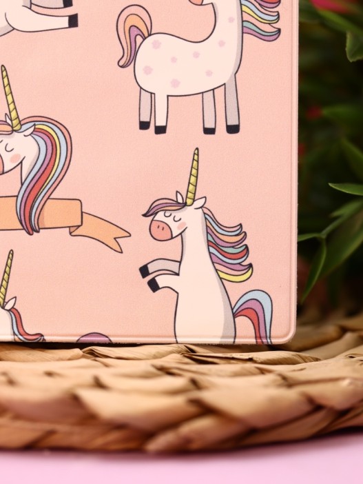 ОБЛОЖКА ДЛЯ ПАСПОРТА Pink Unicorn, плотность 600 мкм 