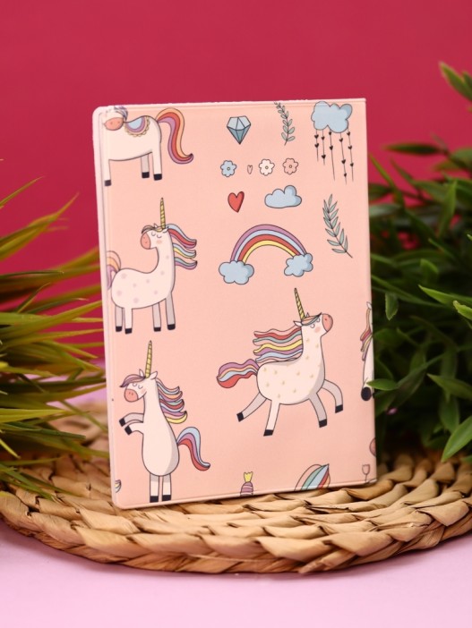 ОБЛОЖКА ДЛЯ ПАСПОРТА Pink Unicorn, плотность 600 мкм 