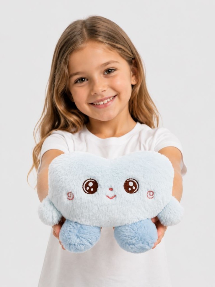 Мягкая игрушка (3+) "Милая", синяя, 15 см