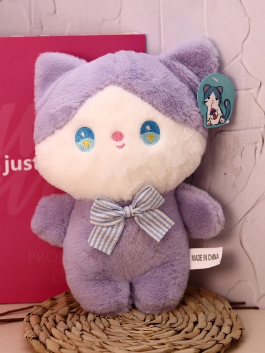 Мягкая игрушка "Kitten bow", mix, 23см 