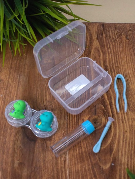 Контейнер для линз &quot;Team dino&quot;, blue 