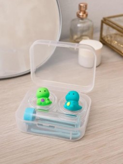 Контейнер для линз "Team dino", blue