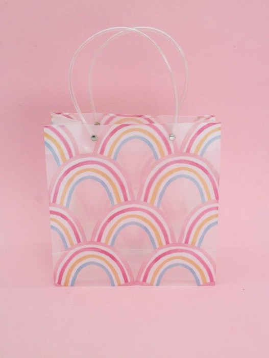 Пакет подарочный прозрачный «Crazy gift», rainbow (22*21,5*10) 