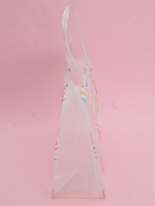 Пакет подарочный прозрачный «Crazy gift», rainbow (22*21,5*10) 