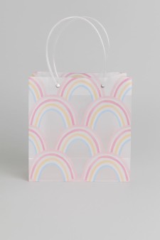 Пакет подарочный прозрачный «Crazy gift», rainbow (22*21,5*10)