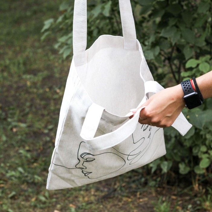 Эко-шоппер из 100% хлопка &quot;TWO FACE&quot; 