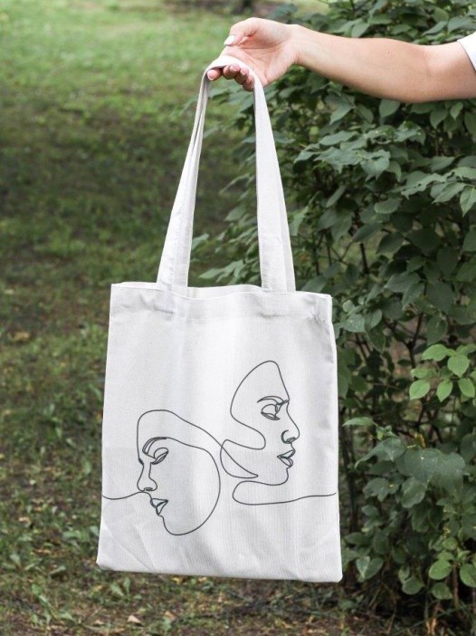 Эко-шоппер из 100% хлопка &quot;TWO FACE&quot; 