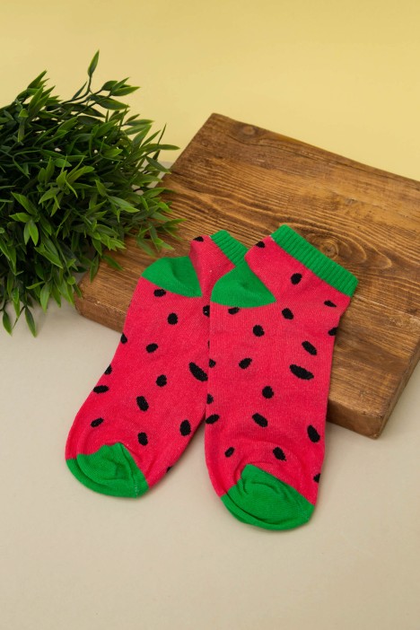 Носки женские "Watermelon", красный, р. 35-40 