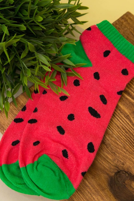 Носки женские "Watermelon", красный, р. 35-40 