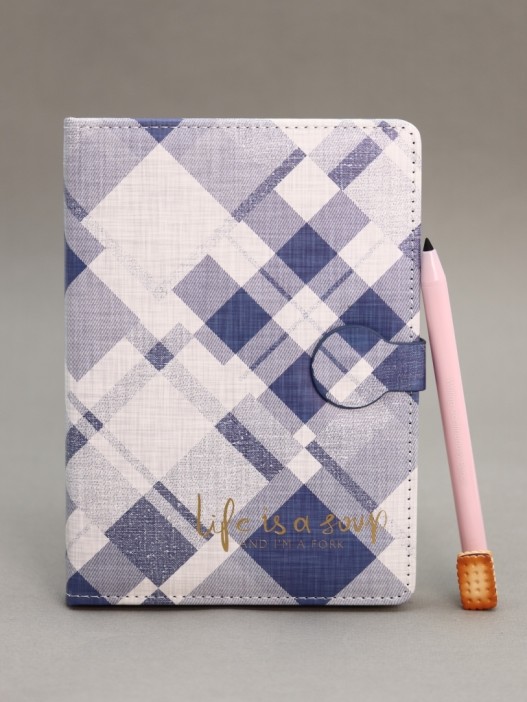 Блокнот (B6) &quot;Life is a joy, diagonal&quot;,blue (18.5*13) 