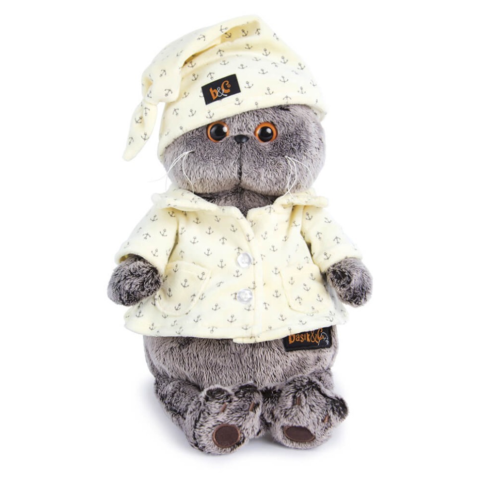 Мягкая игрушка "Кот Басик в пижаме " (25 см)