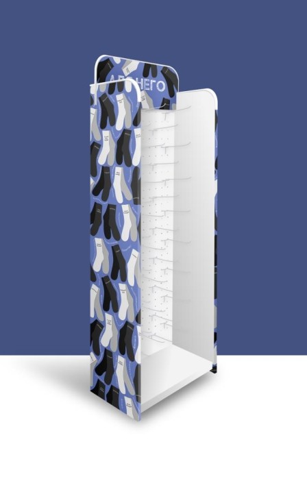 Стойка с крючками &quot;Для него&quot; напольная 1940*560*300, 40 крючков 