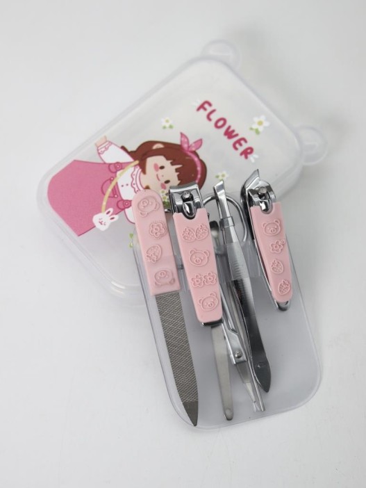 Маникюрный набор &quot;Anime girl flower&quot;, pink 