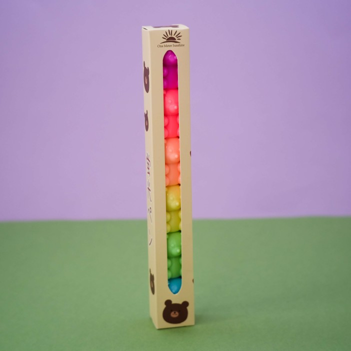 Маркер текстовыделитель &quot;Rainbow bear&quot;, 5 в 1, mix, шоу-бокс 24 шт. 