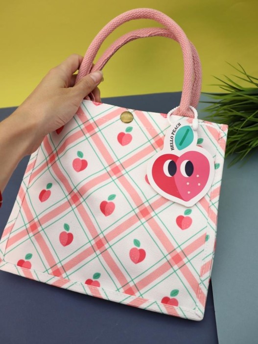 Сумка шоппер &quot;Cherry&quot;, pink (23.5*10*21 см) 