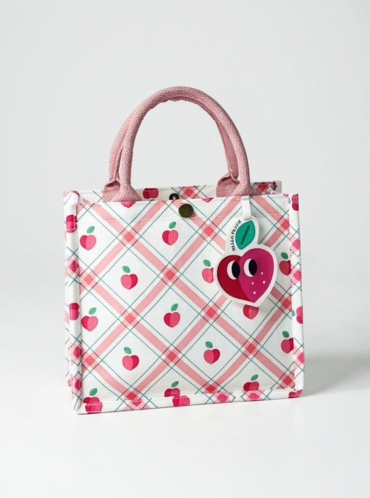 Сумка шоппер &quot;Cherry&quot;, pink (23.5*10*21 см) 