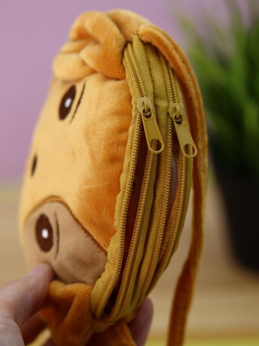 Сумочка плюшевая &quot;Cute dog&quot;, brown (13*11,5 см) 