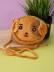 Сумочка плюшевая "Милая собачка", коричневая (13*11,5 см)