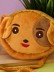 Сумочка плюшевая "Милая собачка", коричневая (13*11,5 см)