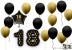 Набор воздушных шаров «Happy birthday.18» 17 шт., black