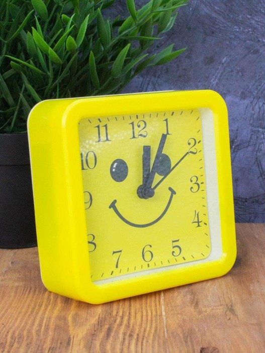 Часы-будильник «Morning sun», yellow (11,5х11,5 см) 
