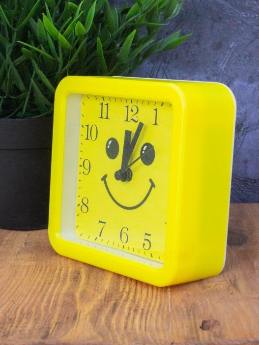 Часы-будильник «Morning sun», yellow (11,5х11,5 см) 