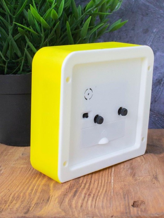 Часы-будильник «Morning sun», yellow (11,5х11,5 см) 