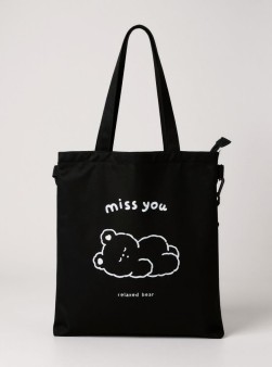 Сумка шоппер "Miss you", black
