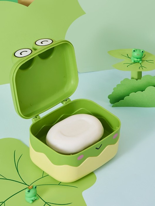 Мыльница «Cute frog», green (10*13*10 см) 