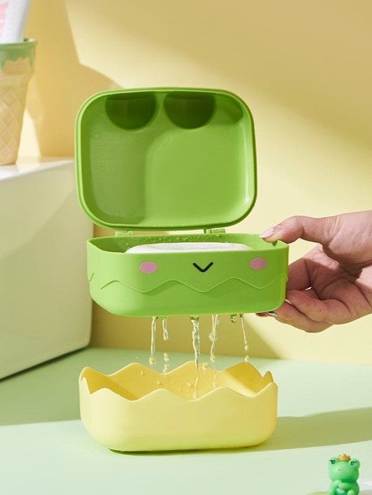 Мыльница «Cute frog», green (10*13*10 см) 