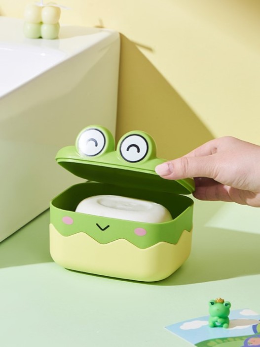 Мыльница «Cute frog», green (10*13*10 см) 