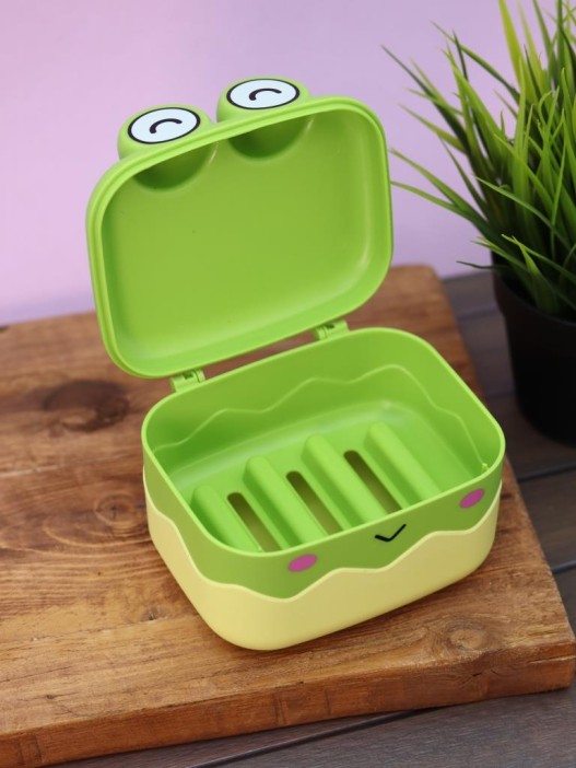 Мыльница «Cute frog», green (10*13*10 см) 