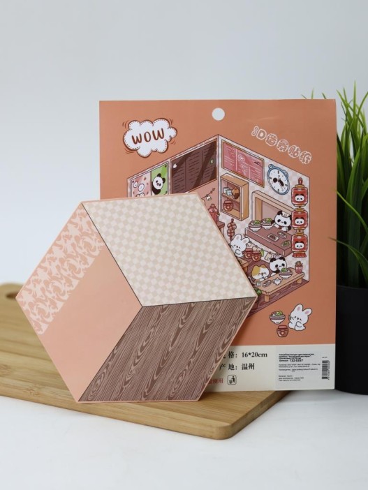 Наклейки+пинцет для творчества румбокс &quot;Китайский ресторан&quot;, оранжевые (16*20 см) 