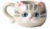 Кружка керамическая «Blue eyed cat», grey (410 мл) 