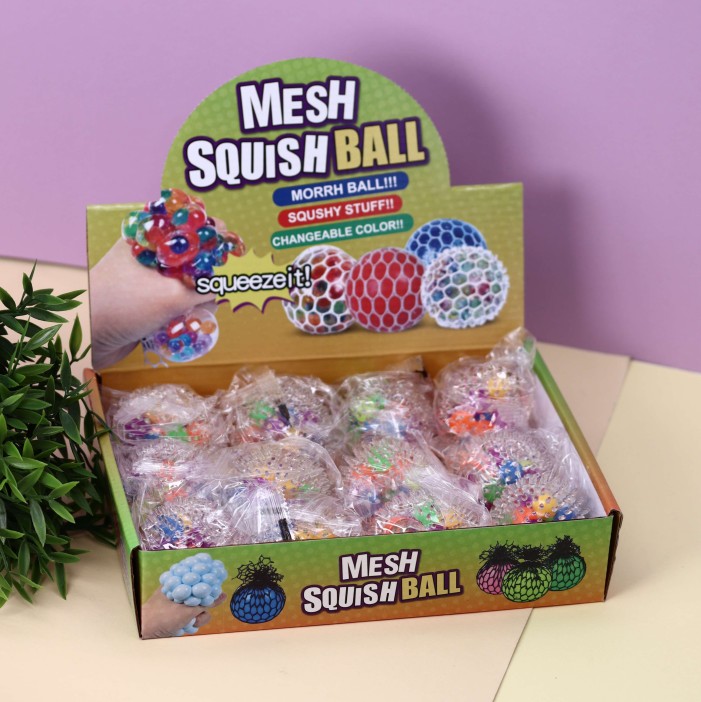 Мялка - антистресс «Balloons», шоу-бокс 12 шт. 