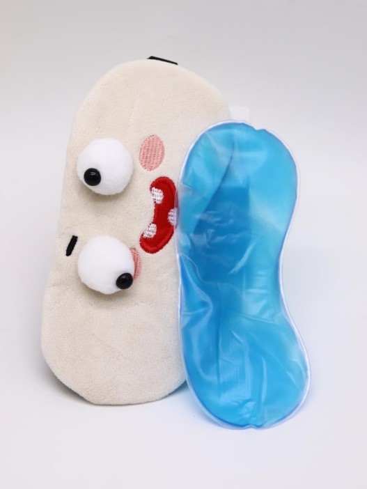 Маска для сна гелевая &quot;Cute weirdos&quot;, white 